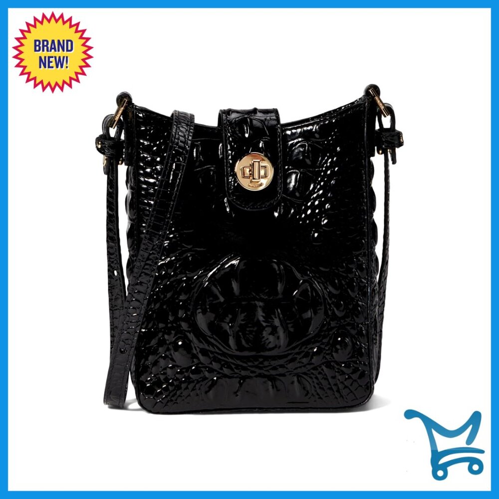 Compact Crossbody Bag With Turn-Lock Closure And Interior Zip Pocket